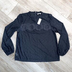 NWT Loft Dark Gray Top Medium